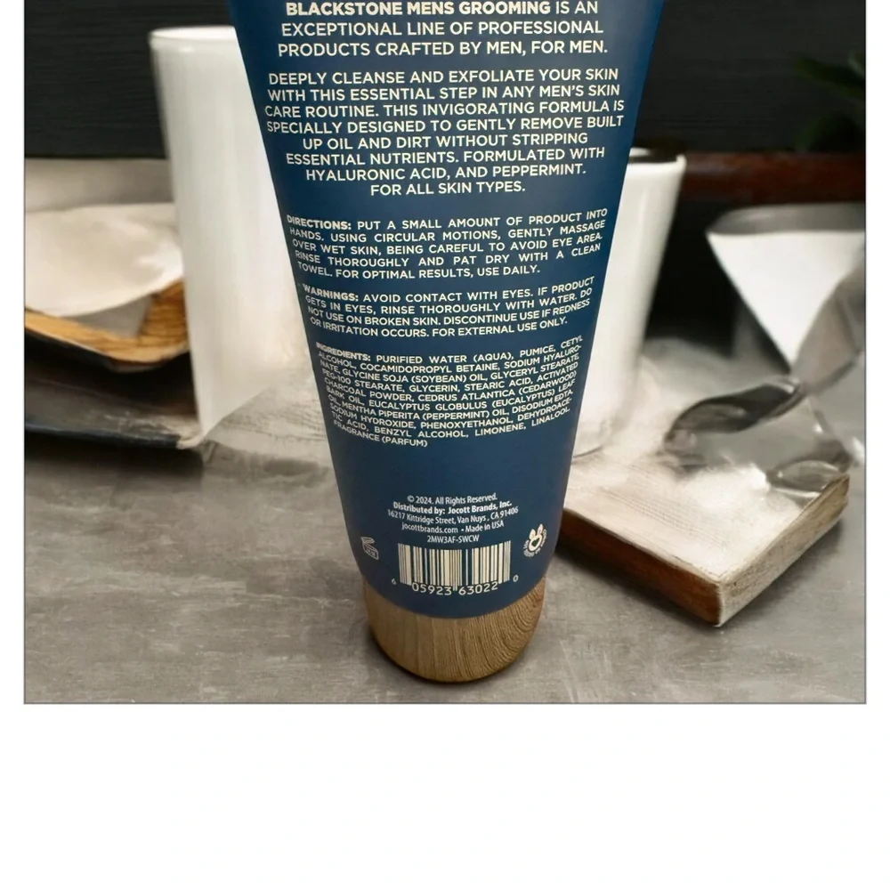 Blackstone Men's Grooming Face Scrub - 2-1 Sea & Surf Made in the 🇺🇸 - Picture 2 of 3